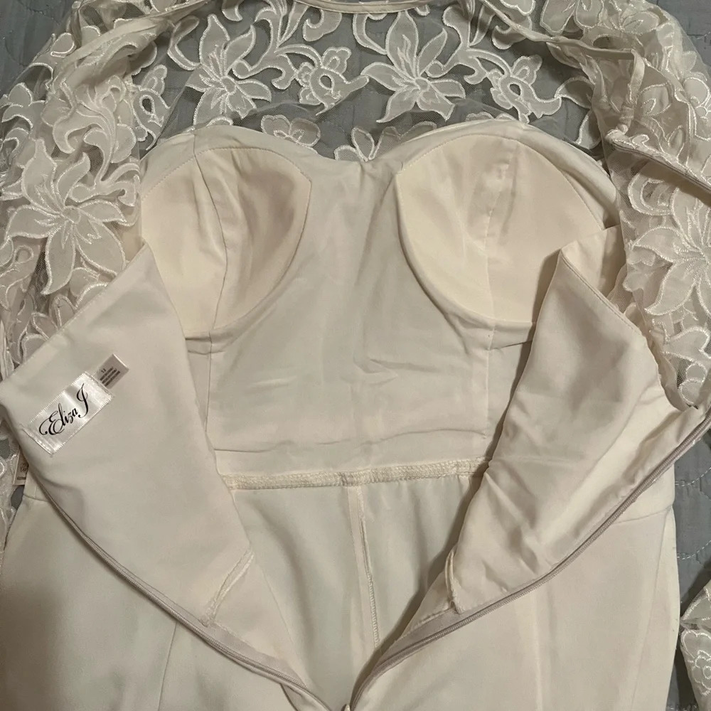 ELIZA J~IVORY JUMPSUIT~NWT~12 - Picture 16 of 16